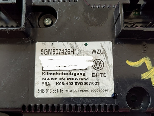 Control De Aire Acondicionado Jetta Mk7 2019-2021 (Usado)