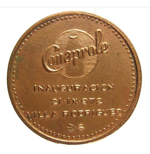Conaprole 1972 Medalla Inauguración Complejo Industrial Nº 8
