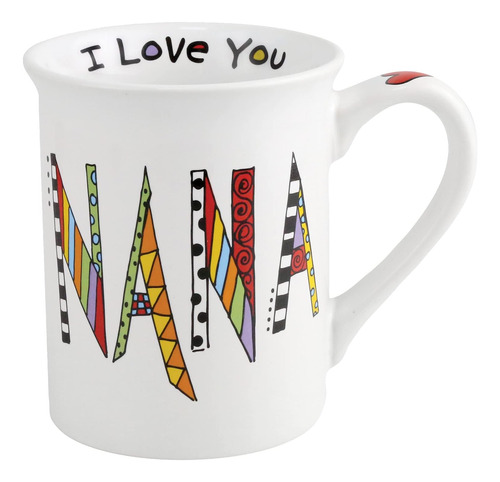 Enesco Nuestro Nombre Es Mud Cuppa Doodles Te Amo Nana Taza