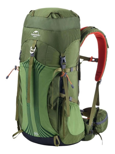 Mochila trekking Naturehike NH16Y020-Q color verde diseño lisa 70L