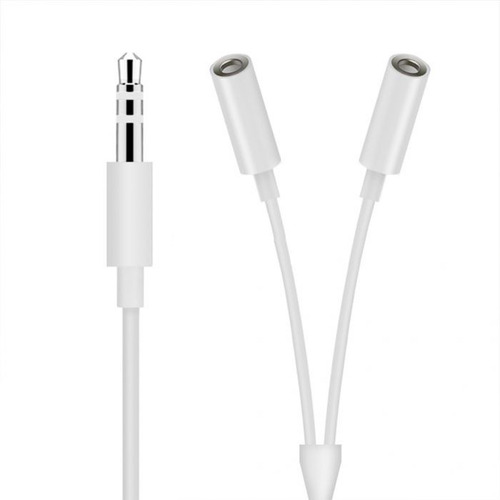 Imagen 1 de 9 de Cable 3.5 Mm Audio Macho A Dual Hembra 3.5 Mm Adaptador