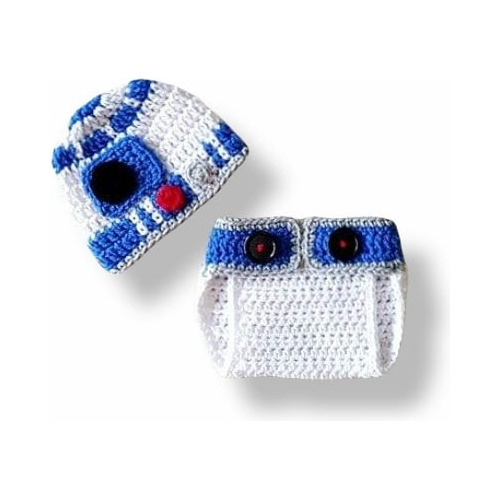 Conjunto Tejido A Crochet  Serie Star War Para Bebé