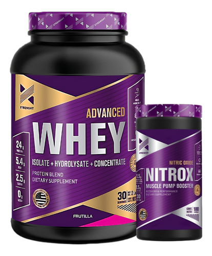 Combo Body Building - Advanced Whey + Óxido Nítrico Nitrox®