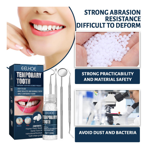 Kit De Reparación De Dientes, Juego De Dientes Temporales