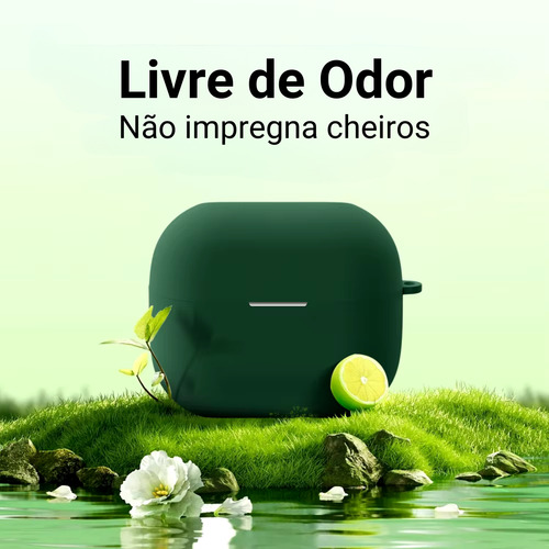 Capa Capinha Case Para Galaxy Buds3 Buds3 Pro Com Mosquetao