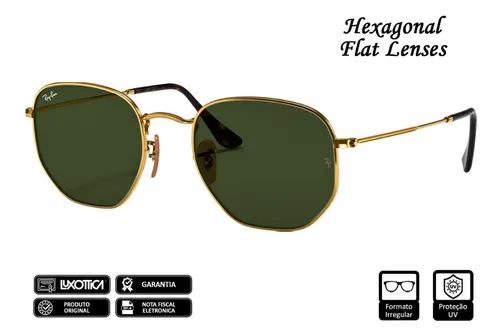 Oculos De Sol Feminino Barato Ray Ban Hexagonal Original