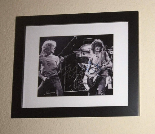 Cuadro Firmado Jimmy Page Y Plant Certificado Led Zeppelin