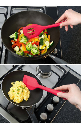 , Utensilios De Cocina De Silicona, 10 Piezas, Cuchara Y