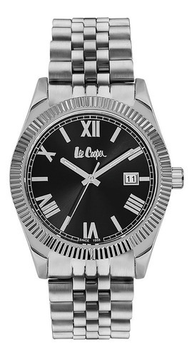 Reloj Lee Cooper Lc06478.350 Plata Con Negro Para Hombre