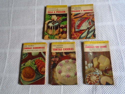 Lote 4 Libros Vintage De Los Recetarios De Mucho Gusto