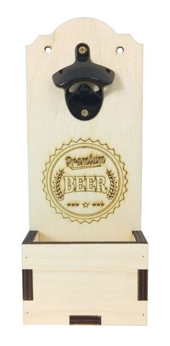 Abridor Garrafa De Parede Vintage Beer Cerveja 0832 Quadro