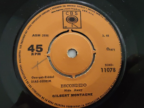 Vinilo Single De Gilbert Montagne El Tonto( L L50-g22