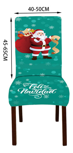 Funda Navideña Para Silla De Comedor, Funda Protectora