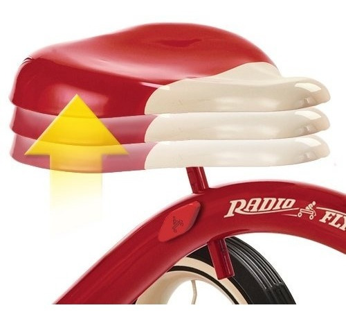 Radio Flyer Classic Red Push Triciclo Paseador Bebe Niños