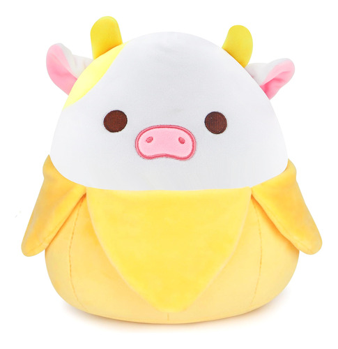 Lxslfy Linda Almohada De Vaca De Platano De 11 Pulgadas, Dis