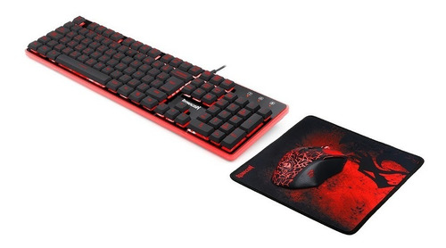 Imagem 6 de 8 de Kit Gamer Redragon S107 Teclado Rgb + Mouse M608 + Mousepad