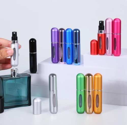 Imagen 8 de 10 de Porta Perfume Recargable Atomizador Mini Portatil Mochila Ax