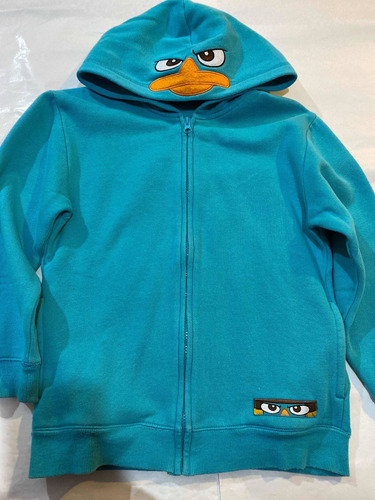 Campera Perry Verde Capucha M Disney