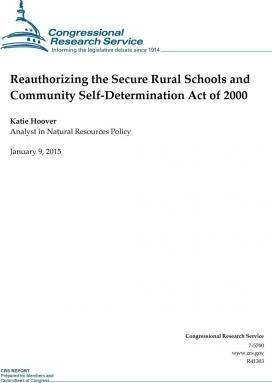 Libro Reauthorizing The Secure Rural Schools And Communit...