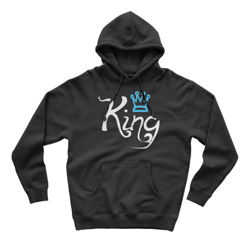 X2 Buzos Hoodie Estampados Para Parejas Novios King Queen 