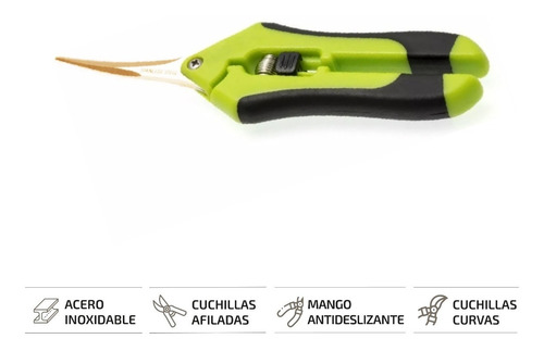 Imagen 2 de 5 de Tijeras De Podar Herramienta Para Jardin Profesional Y Curva
