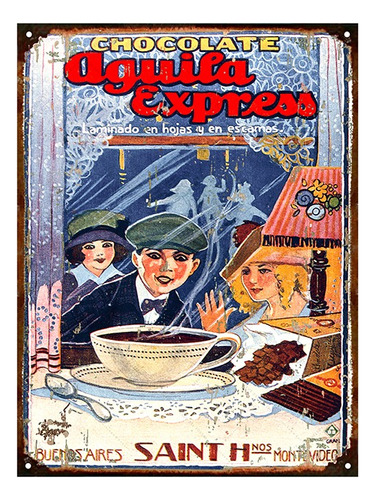 Chapa Vintage Publicidad Antigua Chocolate Aguila L609
