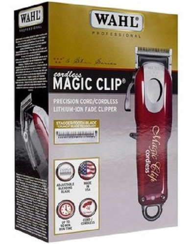 Maquina De Afeitar Wahl Inalambrica Cordlessmagic Clip 5star