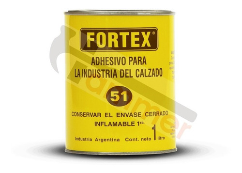 Cemento De Contacto 51 - 1lt - Para Aparar - Fortex