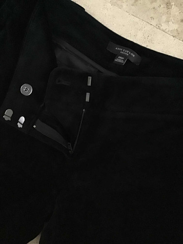 Pantalón Ann Taylor Negro Cropped Mujer Talla 00 Doble Cero (Usado)