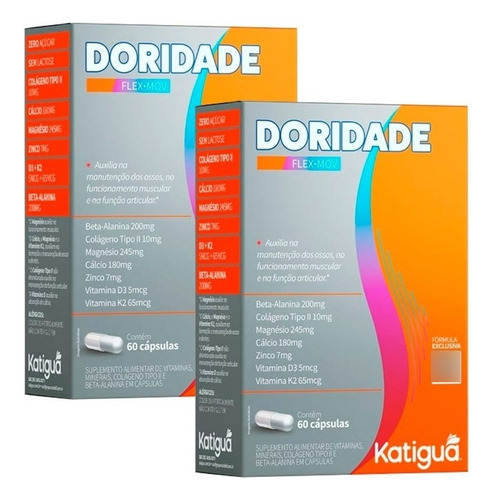 Kit 2 Doridade - 60 Cápsulas - Katiguá Sabor Vitamina