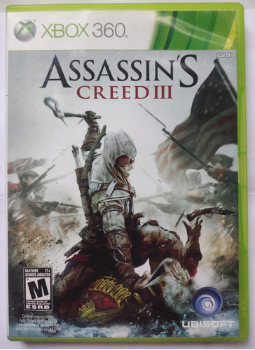 Assassin's Creed 3 Original Xbox 360 Solo Disco 1 Impecable!