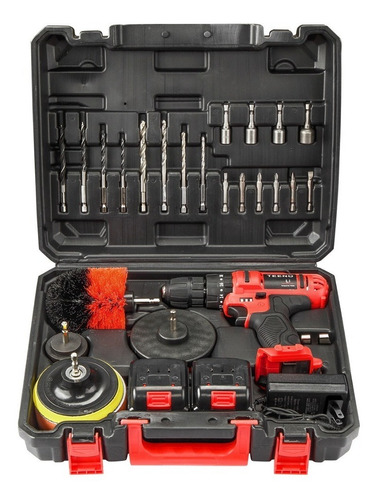Imagen 2 de 9 de Kit Limpieza Taladro Multifuncional Teeno 5819-24 Piezas