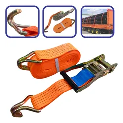 Comprar Kit Cinta Catraca Amarração Caminhão 5ton Gancho J 9 Metros no Mercado Livre
