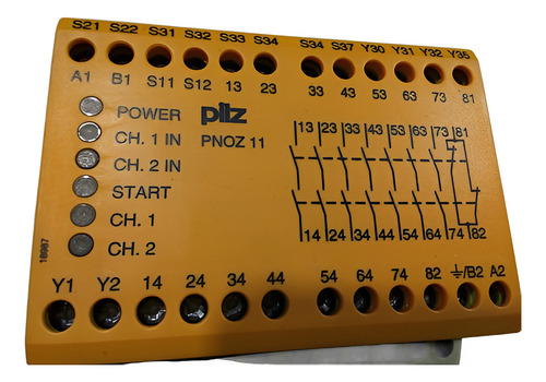 Relevador Pilz Pnoz 11 24vac 24vdc 7n/o 1n/c No.id 774080