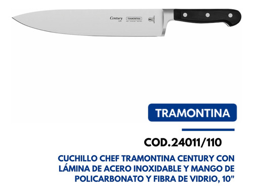24011110 Tramontina Cuchillo Cocinero 10 Century