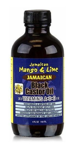 Aceite De Vitaminas A-d-e Negro De Ricino Jamaicana Mango Y 