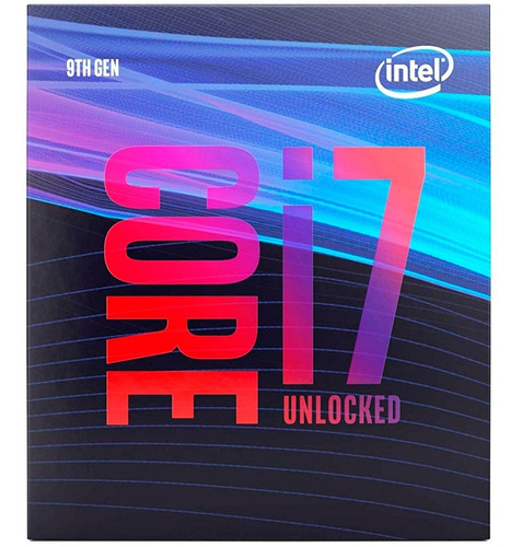 Procesador gamer Intel Core i7-9700K BX80684I79700K  de 8 núcleos y  4.9GHz de frecuencia con gráfica integrada