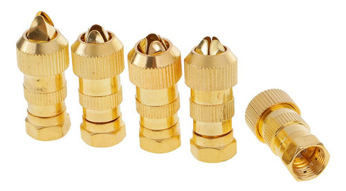 2x 5 Piezas Tv Conectores Rg6 Rg59 Tv Cable Enchufe Apretón