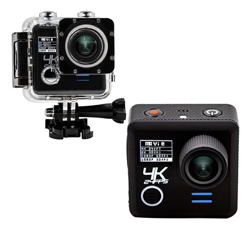 Action Câmera 4k Ultra Hd 3840x2160 Wi-fi A Prova D'agua 30m