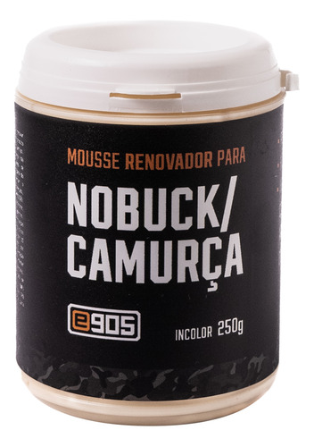 250g Creme Mousse Renovador Para Bota Nobuck E Camurça E905