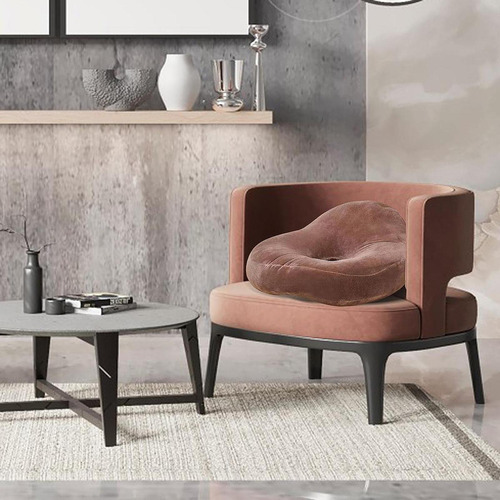 Cojín De Asiento De Almohada De Asiento En Donas, Café