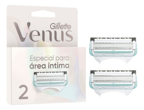 Repuesto para máquina de afeitar mujer Gillette Venus para área íntima 2 unidades