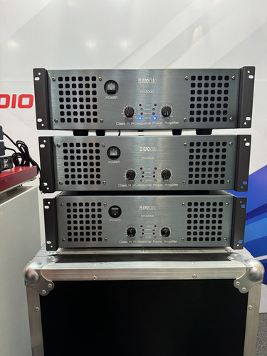 Amplificador Eurosound Hx2000 (2700w A 4 Ohms Bridge) Color Negro Potencia De Salida Rms 2700 W