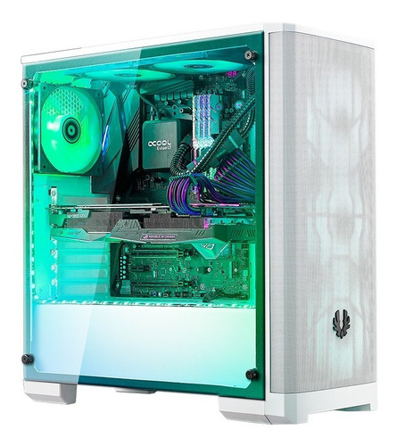 Gabinete Gamer Bitfenix Nova Mesh Tg - Malla Para Ventilador Color Blanco