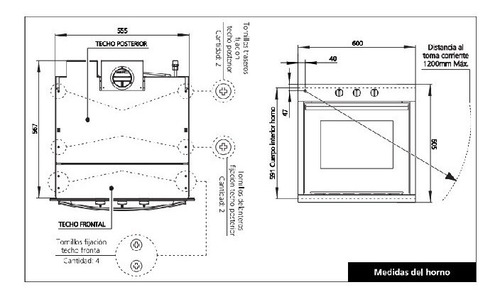 Horno Orbis A Gas Acero Inox 960ap3 Grill One Hand