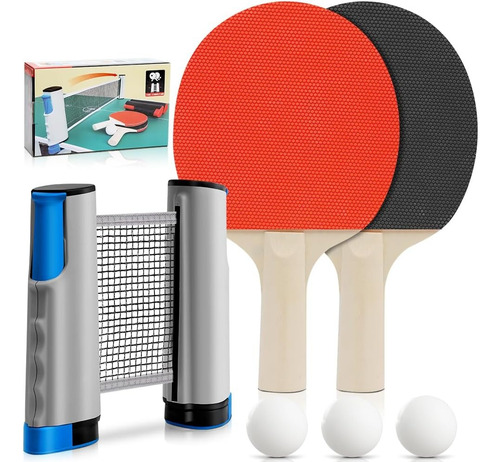 Rede Ping Pong Kit Tenis De Mesa Raquete De Profissional