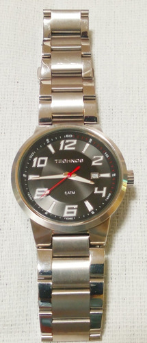 Relógio De Luxo Technos Masculino Prata Original Redondo