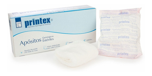Imagen 4 de 5 de Aposito Gasa Quirurgico Esteril 10x20 Printex 5 Unidades