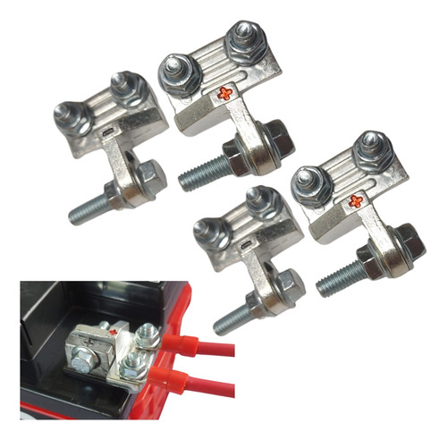 Kit 2 Pares Conector De Bateria Estacionaria Nobreak Som