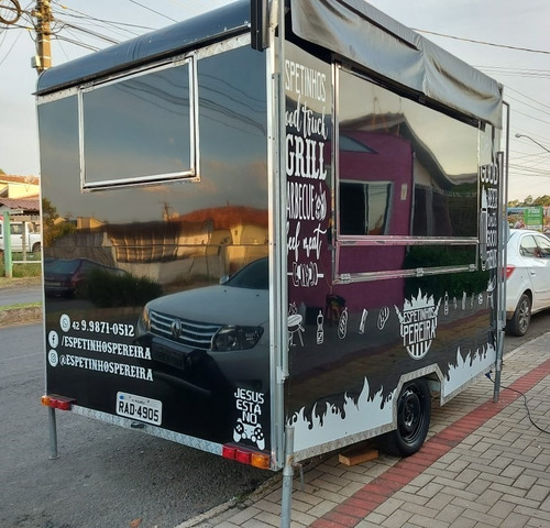 Trailer Food Truck Hamburgueria 3x2 Completo Equipado